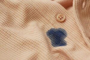 a shirt with a stain